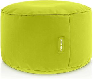 Green Bean© Sitzsack-Hocker "Stay" 25x45cm mit EPS-Perlen Füllung - Fußhocker Sitz-Pouf für Sitzsäcke - Fußablage Sitzkissen Sitzhocker Hellgrün