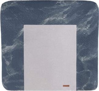 BO Baby's Only - Wickelauflagenbezug Marble - Granit/Grau - 75x85 cm - 50% Baumwolle/50% Polyacryl