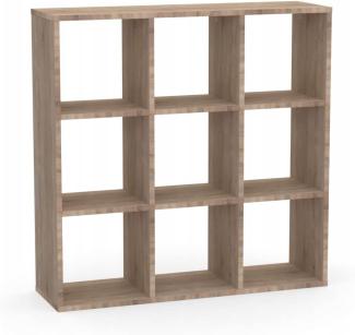 Kallax Regal 3x3 - Bücherregal - Raumteiler Regal - Würfelregal für Wohnzimmerund Büro - Regal Würfel mit 6 Fächern - Aufbewahrung Regal