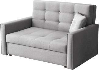 Mirjan24 'Victor Lux II' Sofa mit Schlaffunktion und Bettkasten, Tatum 279, grau