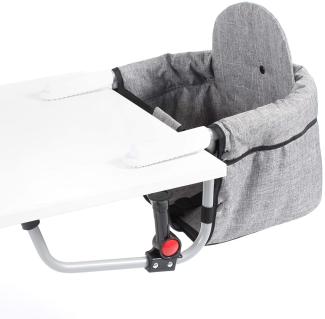 Chic 4 Baby Tisch-Sitz RELAX universelles Befestigungssystem Melange grau 351-32