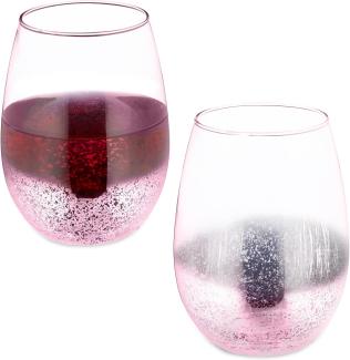 Weingläser ohne Stiel 2er Set rosa 10042270