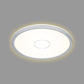 Briloner LED Panel Deckenleuchte Deckenlampe Lampe Leuchte weiß/silber flach