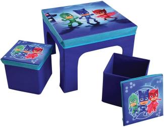 Kinder Klapptisch PJ Mask mit 2 Stühlen, blau