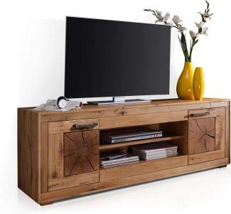 Möbel-Eins WINSTON TV-Element IV, Material Massivholz, Wildeiche geölt