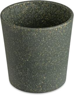 Koziol Becher 4er-Set Connect Cup S, stapelbare Trinkbecher, Kunststoff-Holz-Mix, Nature Ash Grey, 190 ml, 7141701