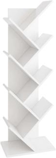 vidaXL FMD Geometrisches Bücherregal Weiß [436998]