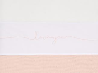 Jollein Love You Babylaken Pale Pink 120 x 150 cm Rosa hell