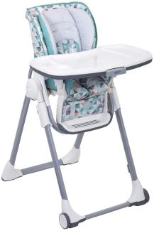 Graco 3Z999RBXEU Swift Fold Hochstuhl mit Tisch, Kinderhochstuhl Baby mit Liegefunktion, zusammenklappbar, mitwachsend, abnehmbares Tablett für Spülmaschine, mehrfarbig, 1 stück