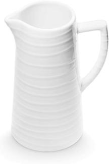 Wasserkrug 1,2L Weißgeflammt Gmundner Keramik