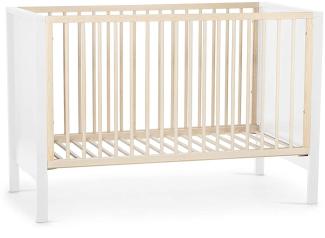 Kinderkraft 'Mia' Babybett 120 x 60 cm, Weiß, 3-fach höhenverstellbar