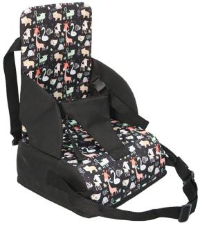 Kinder Sitzkissen Sitzerhöhung Stuhl, Fansu Baby Tragbar Sitzkissen Sicherheit Design Verstellbar Zerlegbar Kleinkinder Esszimmerstuhl ErhöHen Pad Esszimmer Boostersitze (schwarzes tier)