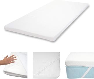 Memoryfoam-Matratzentopper 90x200cm Viscoschaum