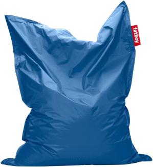 Fatboy® Original Blau Nylon-Sitzsack | Klassischer Indoor Beanbag, Sitzkissen | 180 x 140 cm