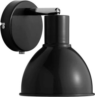 Nordlux Pop Wandleuchte E27, 21,5cm rund, schwarz