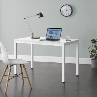 'Odense' Schreibtisch höhenverstellbar, weiß, 75 x 120 x 60 cm