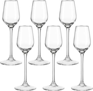 Leonardo Tivoli Digestiv Glas 6er Set, Digestivglas, Grappaglas, Likör, Schnapsglas, Glas, 20 ml, 17091