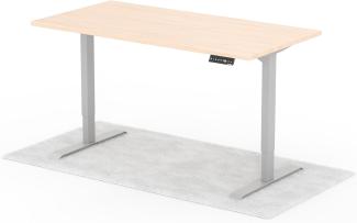 Schreibtisch DESK 160 x 80 cm - Gestell Grau, Platte Eiche