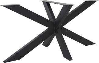 Tischbeine X-Design 78x71x150 cm schwarz aus Metall ML-Design