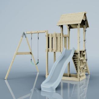 PolarPlay Spielturm Bergen aus Holz in Blau