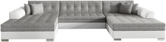 Ausziehbares Sofa ALABAMA, U-Form, 355x80x165, berlin 01/soft 17