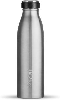 720°DGREE Trinkflasche Doppelwandig Edelstahl 500ml Isolierflasche “milkyBottle“ solid stainless