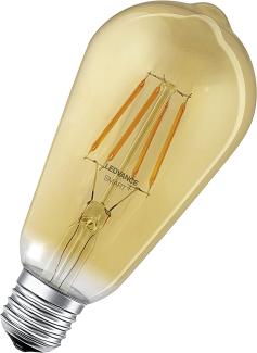 LEDVANCE LED-Leuchtmittel Edison 60 (5,5 W, E27, Bernstein, Kerzenform)