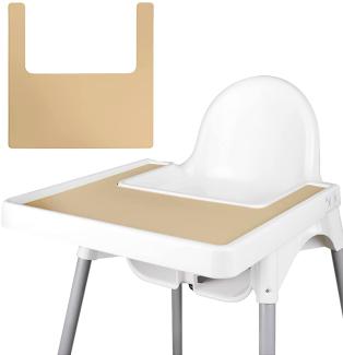 Hochstuhl-Platzset, langlebig für IKEA Hochstuhlmatte, sauber und hygienisch, geeignet für IKEA Antilop Highchai, für Kleinkinder und Babys (Khaki)