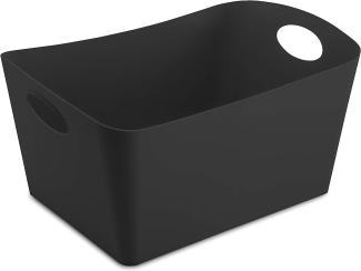 Koziol Boxxx L Aufbewahrungsbox, Aufbewahrungskiste, Aufbewahrungskorb, Kunststoff, Schwarz, 15 L, 5743526