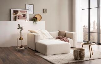 DOMO Collection Ecksofa Adrian, Modulsofa in L-Form, aus 3 Modulen, Sofa, Couch 216 x 193 cm in creme