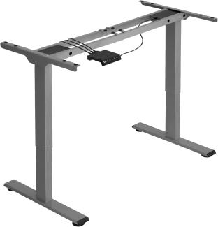 Tischgestell Melville höhenverstellbar 110-168x60x70-119cm - grau