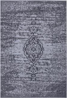 Kurzflor Teppich Méridional Grau - 120x170x0,9cm