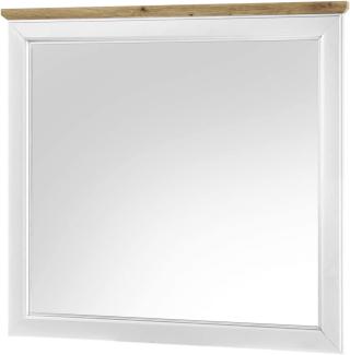 Wandspiegel >Tomlin< in Weiß - 98x91x3,5cm (BxHxT)