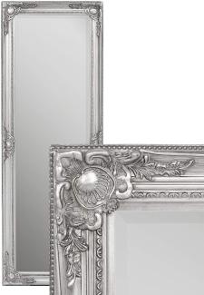 Wandspiegel LEANDOS 140x50cm Silber-Antik barock Design Spiegel pompös Facette