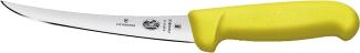 Victorinox Fibrox Ausbeinmesser, 15cm, Gebogen-Schmal-Flexibel, Rutschfest, rostfrei, edelstahl, spülmaschinengeeignet, gelb