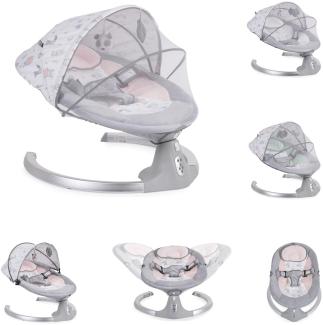 Cangaroo Babywippe Ari Musikfunktion Timer Fernbedienung Moskitonetz Bluetooth rosa