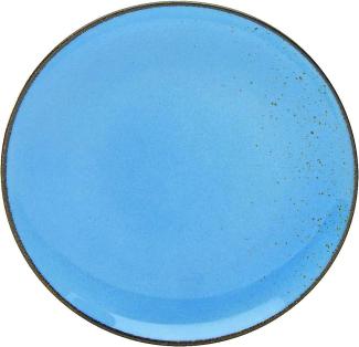 CreaTable 22062 Nature Collection Dessertteller 21 cm, blau (6er Pack)