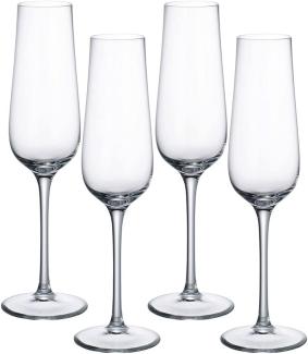 Villeroy & Boch Vorteilset 4 Stück Purismo Specials Champagnerkelch klar Kristallglas 1137810070