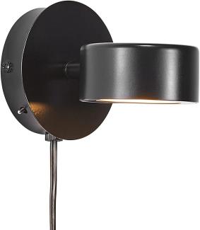 Nordlux CLYDE LED Wandleuchte schwarz 350lm Stepdimmer 10x10cm