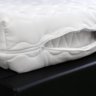 BettwarenShop Ersatz Matratzenbezug Doppeltuch, weiß, 80x200x18cm