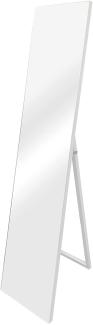 Standspiegel Barletta 150x35 cm neigbar Weiß [en. casa]