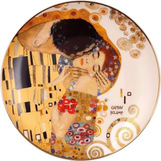 Goebel Wandteller Gustav Klimt - Der Kuss, Dekoteller, Artis Orbis, Fine Bone China, Bunt, 21 cm, 67071011