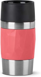 EMSA 'Travel Mug Compact' Thermobecher, Edelstahl, rot, 300 ml