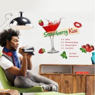 Deco-Sticker Strawberry Kiss