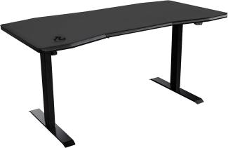 NITRO CONCEPTS D16E Gaming Tisch - Schreibtisch Computertisch 1600x800mm elektrisch höhenverstellbar Carbon Black (Schwarz)