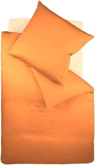 fleuresse Satin Bettwäsche Colours 155x220 cm + 80x80 cm Orange