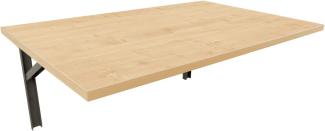 mikon 100x50 Wandtisch Wandklapptisch Küchentisch Schreibtisch Esstisch Klapptisch Esstisch Wandtisch Küchentisch Schreibtisch Kinderschreibtisch Bartisch Computertisch | Ahorn