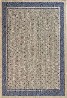 Flachgewebe Teppich Classy Blau - 160x230x0,8cm