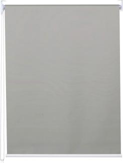 Rollo HWC-D52, Fensterrollo Seitenzugrollo Jalousie, 60x160cm Sonnenschutz Verdunkelung blickdicht ~ grau
