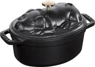 Staub Staub ovaler Gusseisentopf Schwein 1l 405001710